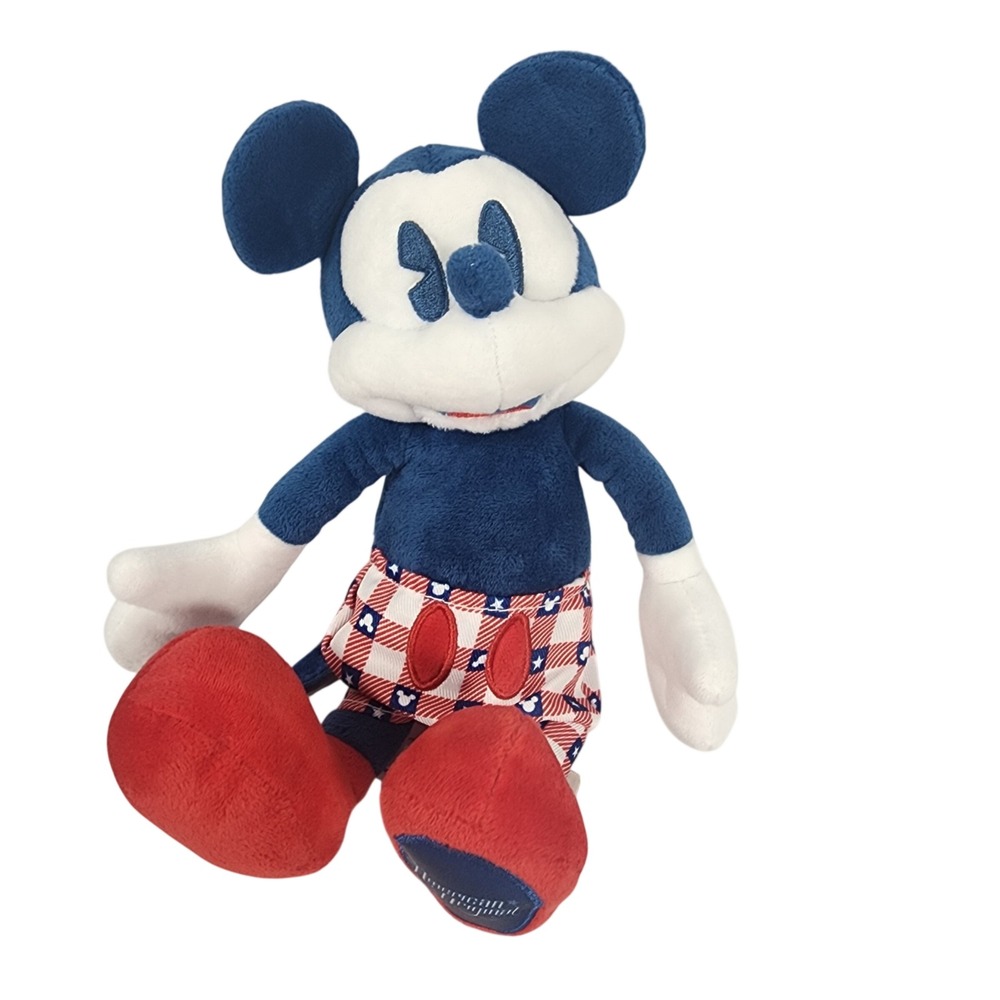 Disney Mickey Mouse American Original Patriotic Navy Blue Plush Toy 10 Inch